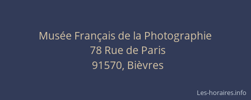 Musée Français de la Photographie