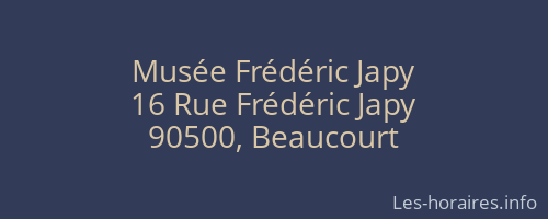 Musée Frédéric Japy