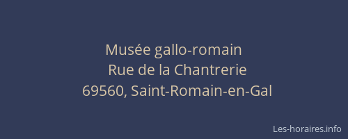 Musée gallo-romain