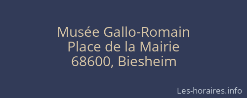 Musée Gallo-Romain