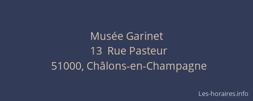 Musée Garinet