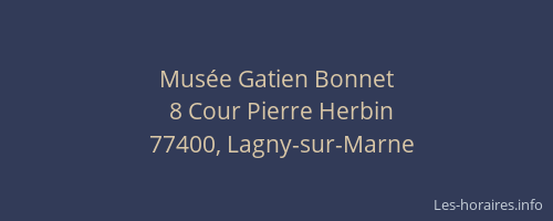 Musée Gatien Bonnet