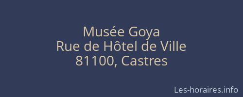 Musée Goya