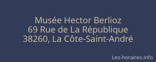 Musée Hector Berlioz