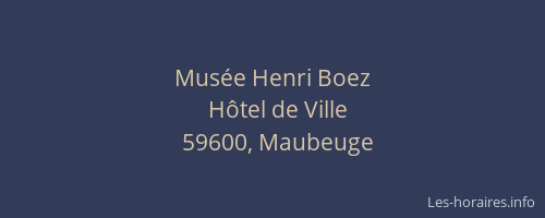 Musée Henri Boez