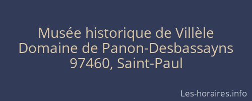 Musée historique de Villèle