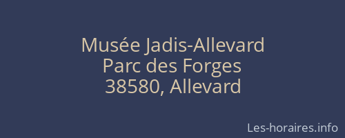 Musée Jadis-Allevard