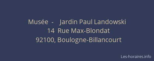 Musée  -    Jardin Paul Landowski