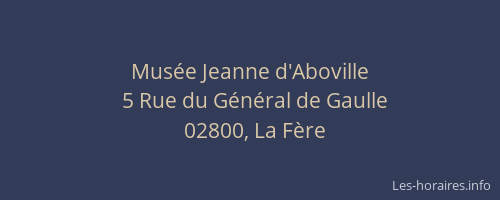 Musée Jeanne d'Aboville