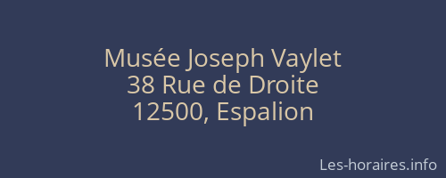 Musée Joseph Vaylet