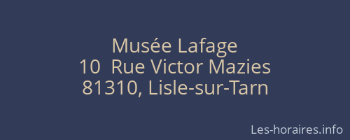 Musée Lafage