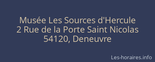 Musée Les Sources d'Hercule