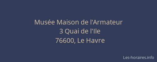 Musée Maison de l'Armateur