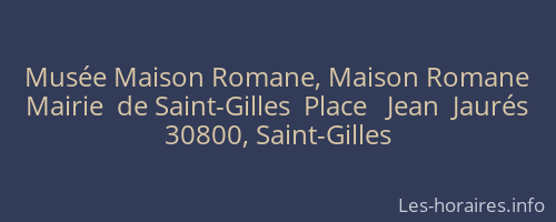 Musée Maison Romane, Maison Romane