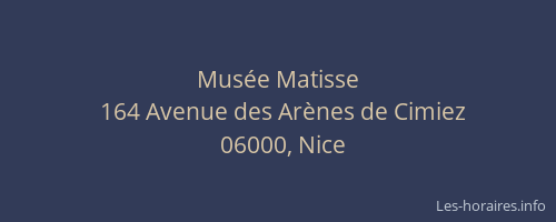 Musée Matisse