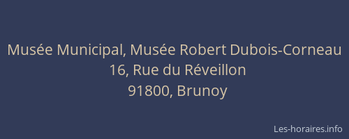 Musée Municipal, Musée Robert Dubois-Corneau
