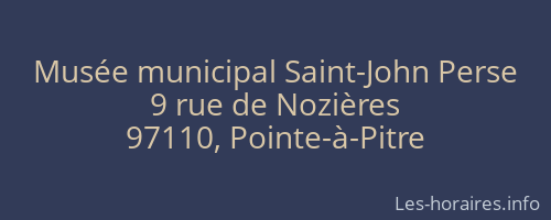 Musée municipal Saint-John Perse