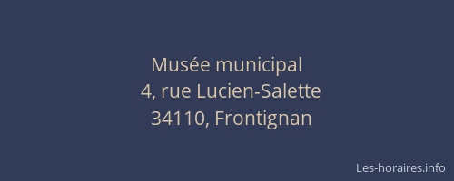 Musée municipal