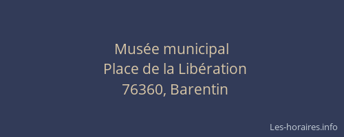 Musée municipal