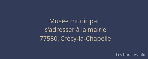 Musée municipal