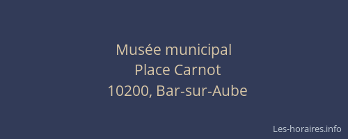 Musée municipal