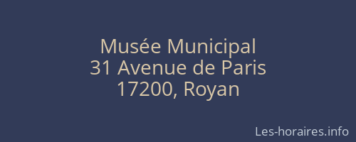 Musée Municipal