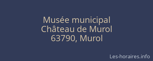 Musée municipal