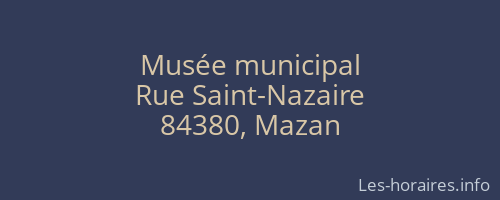 Musée municipal