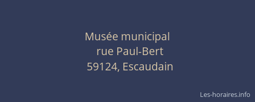 Musée municipal