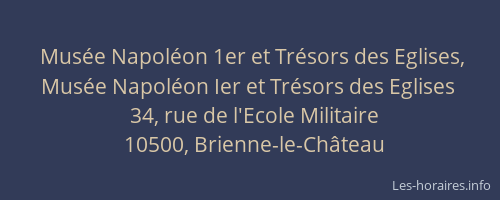 Musée Napoléon 1er et Trésors des Eglises, Musée Napoléon Ier et Trésors des Eglises
