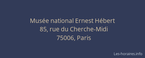 Musée national Ernest Hébert