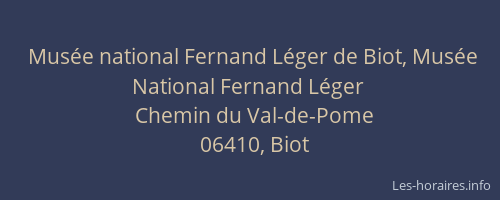 Musée national Fernand Léger de Biot, Musée National Fernand Léger