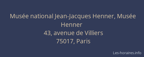 Musée national Jean-Jacques Henner, Musée Henner