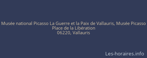 Musée national Picasso La Guerre et la Paix de Vallauris, Musée Picasso