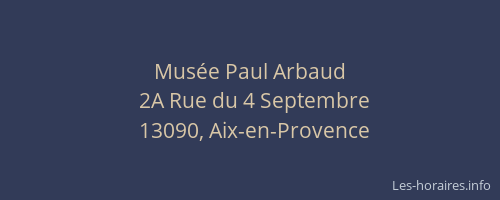 Musée Paul Arbaud