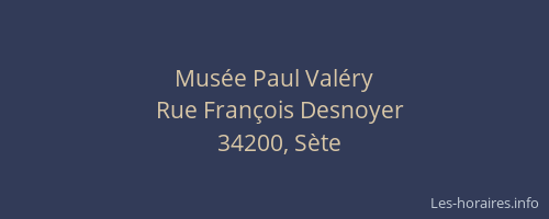 Musée Paul Valéry