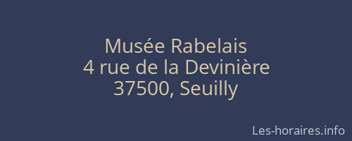 Musée Rabelais