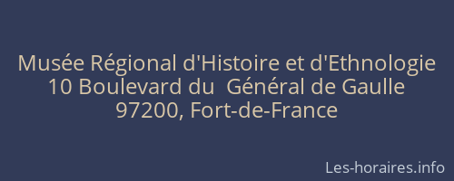 Musée Régional d'Histoire et d'Ethnologie