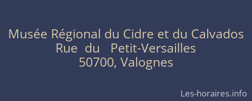 Musée Régional du Cidre et du Calvados