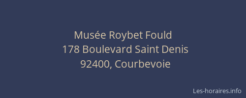 Musée Roybet Fould