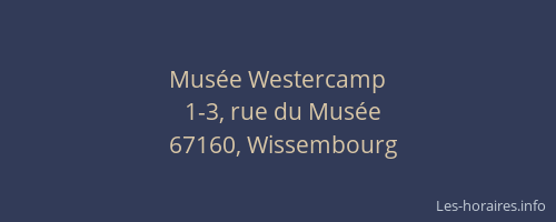 Musée Westercamp