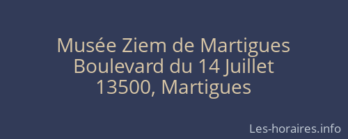 Musée Ziem de Martigues