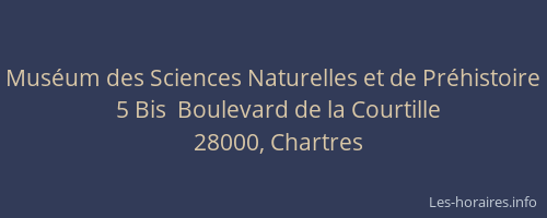Muséum des Sciences Naturelles et de Préhistoire