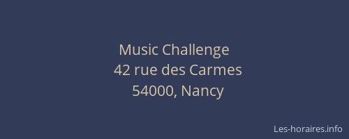 Music Challenge