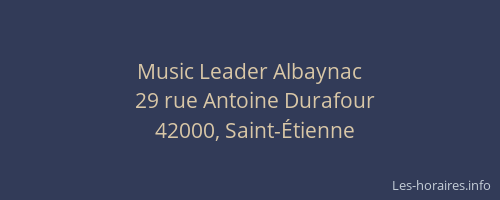 Music Leader Albaynac