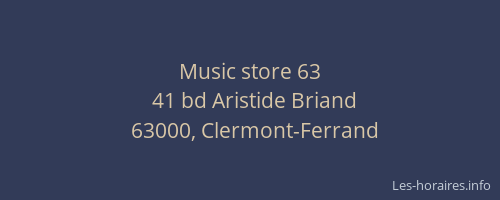 Music store 63