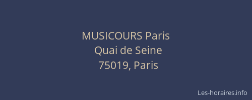 MUSICOURS Paris