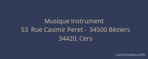 Musique Instrument