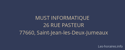 MUST INFORMATIQUE