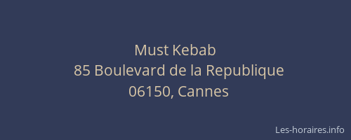 Must Kebab